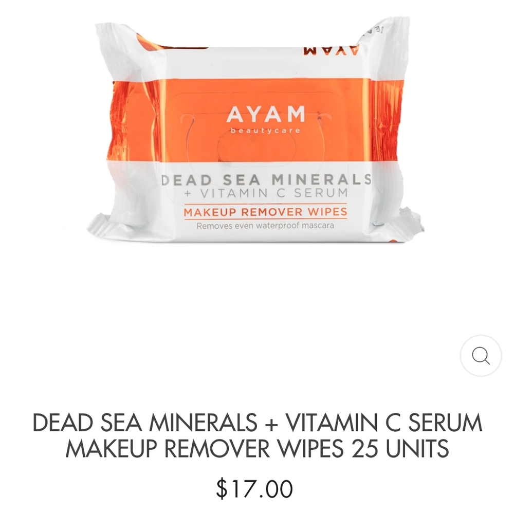 Ayam Beauty Care makeup wipes